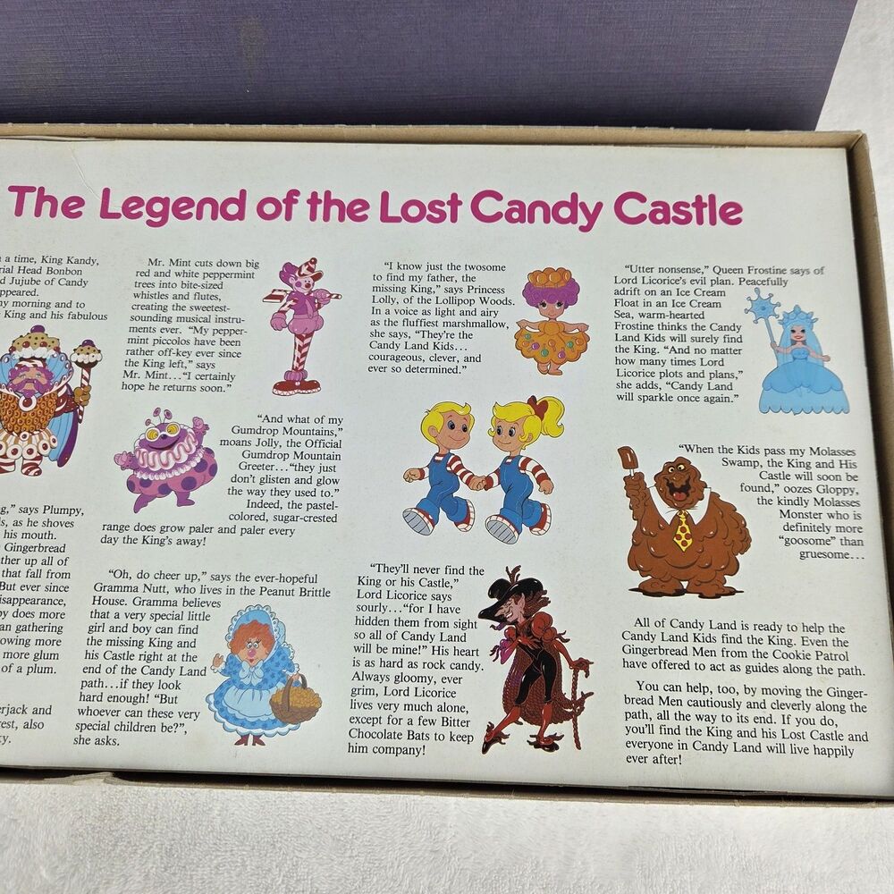 Vintage 1984 Candy Land Board Game Milton Bradley Complete Classic Family Game - Picture 4 of 8